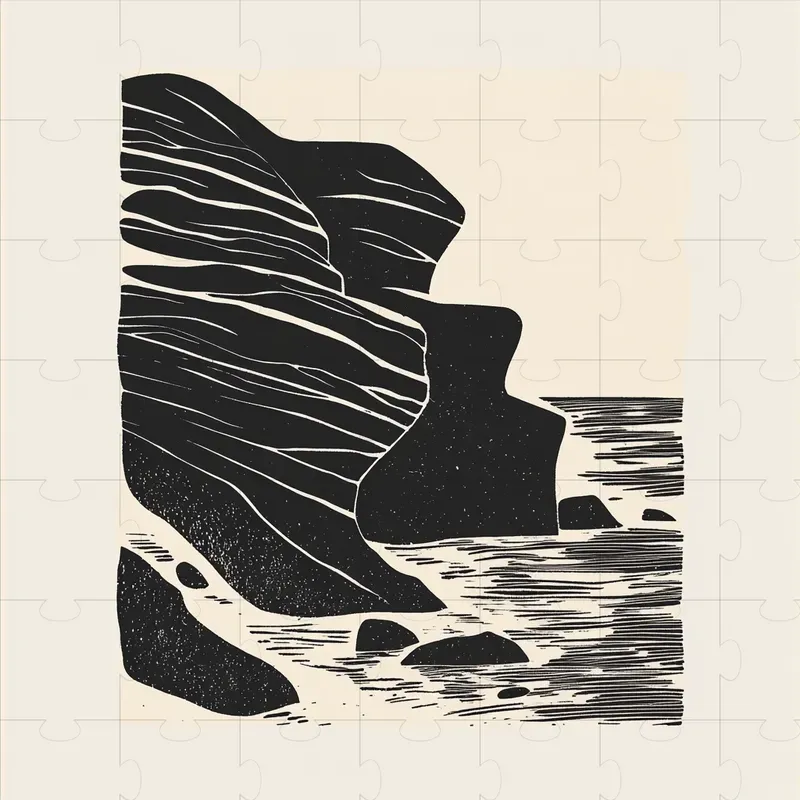 Simple Linocut Illustration Drawings Midjourney Prompt | PromptBase
