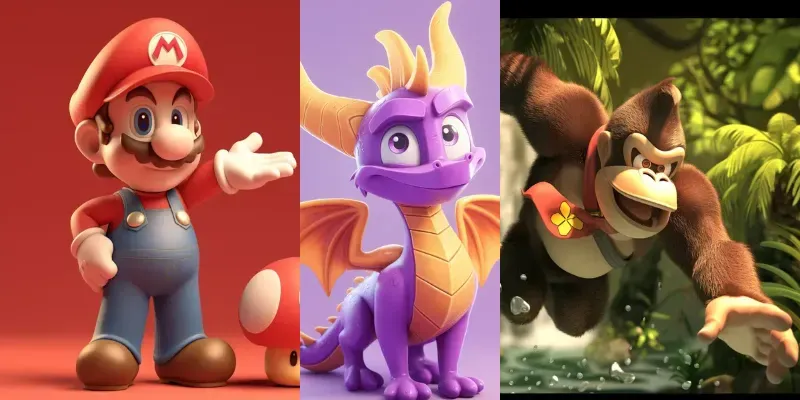 3d Render Video Game Character Generator App | PromptBase