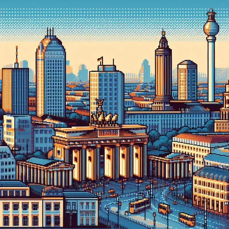 Pixel Famous Cities DALL·E Prompt | PromptBase