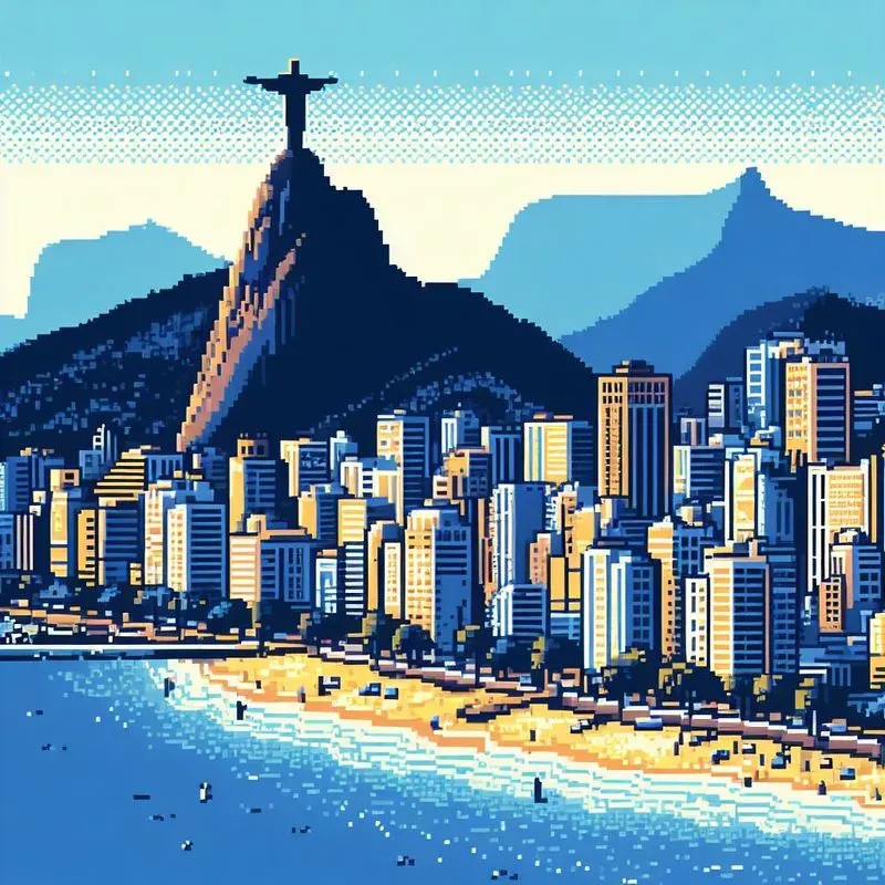 Pixel Famous Cities DALL·E Prompt | PromptBase