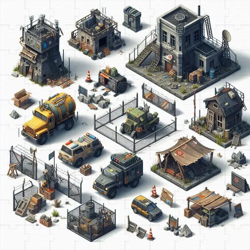 Isometric Game Asset Packs DALL·E Prompt | PromptBase