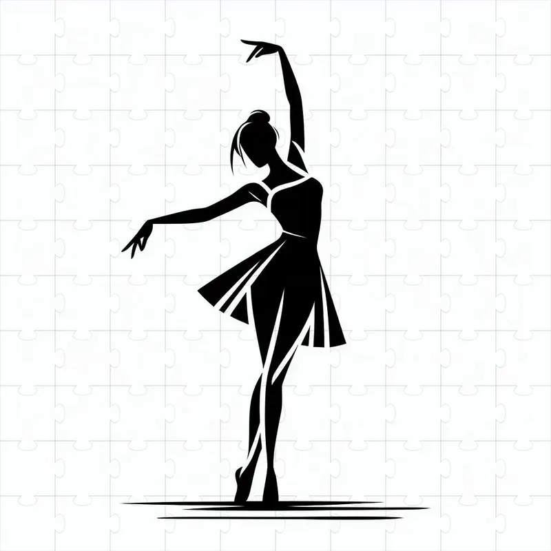 Minimalist Black Figures In Action DALL·E Prompt | PromptBase