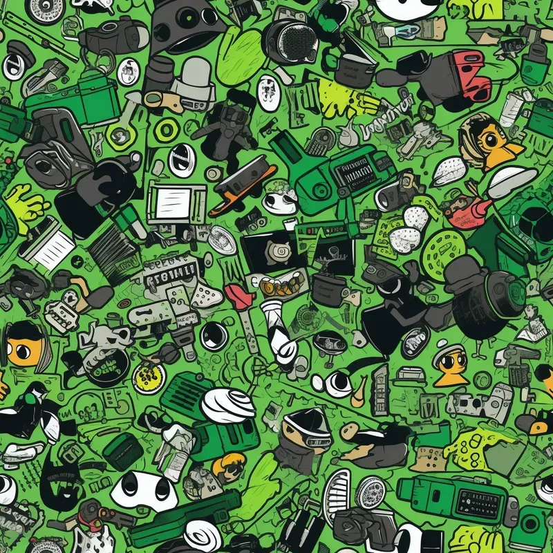 Sticker Bomb Textures Midjourney Prompt | PromptBase