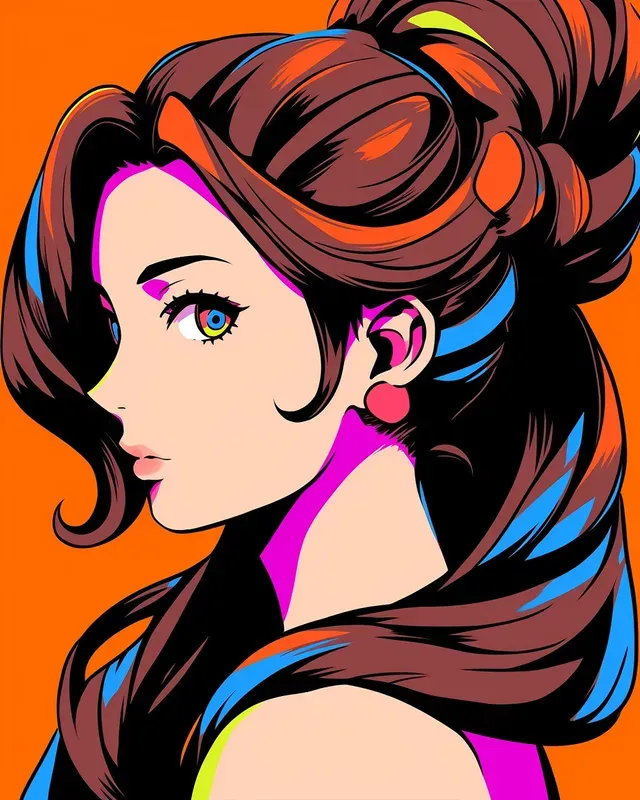 Anime Characters In Pop Art Style Midjourney Prompt | PromptBase