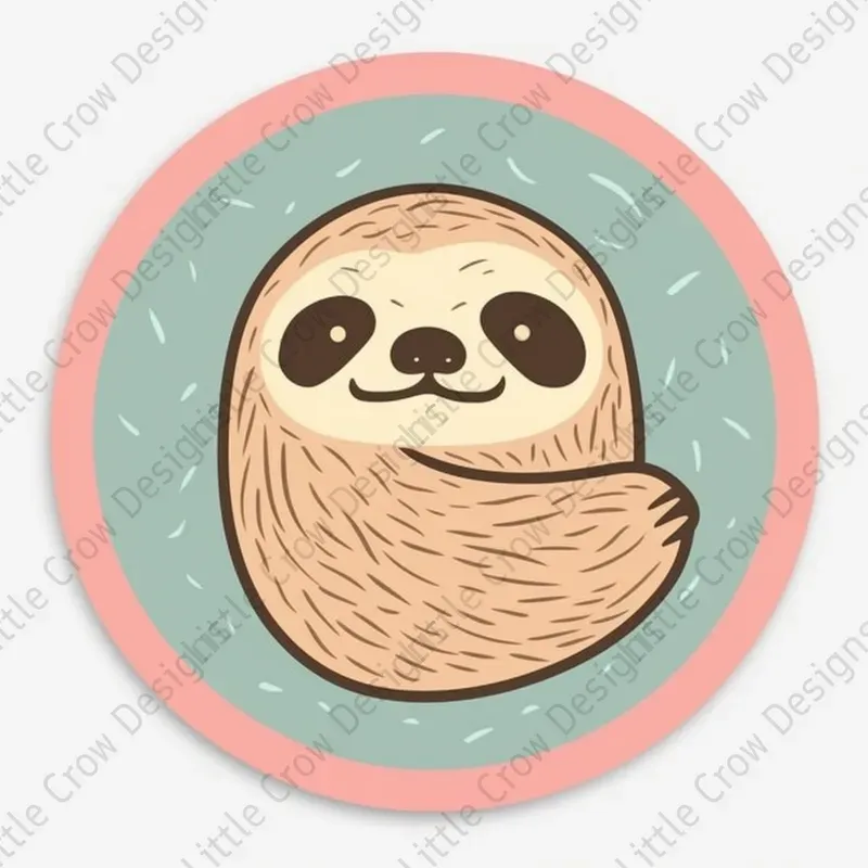 Cute Vintage Animals Round Stickers Midjourney Prompt | PromptBase