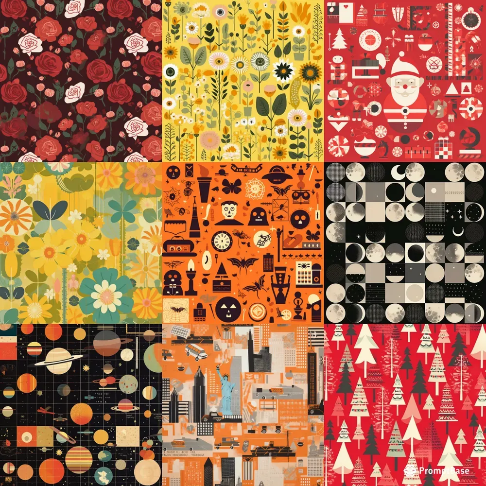 Wrapping Paper Designs Wallpapers Midjourney Prompt | PromptBase