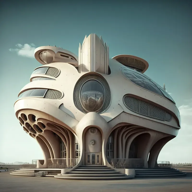 Utopian Architecture Concept Art Midjourney Prompt | PromptBase