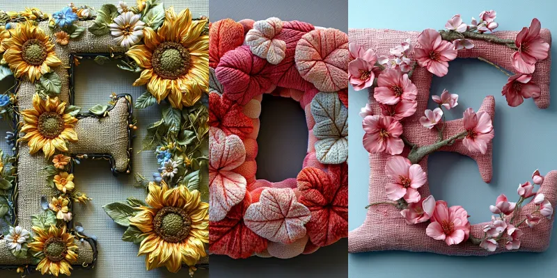 Fabric Letters The Art Of Texture Generator App | PromptBase