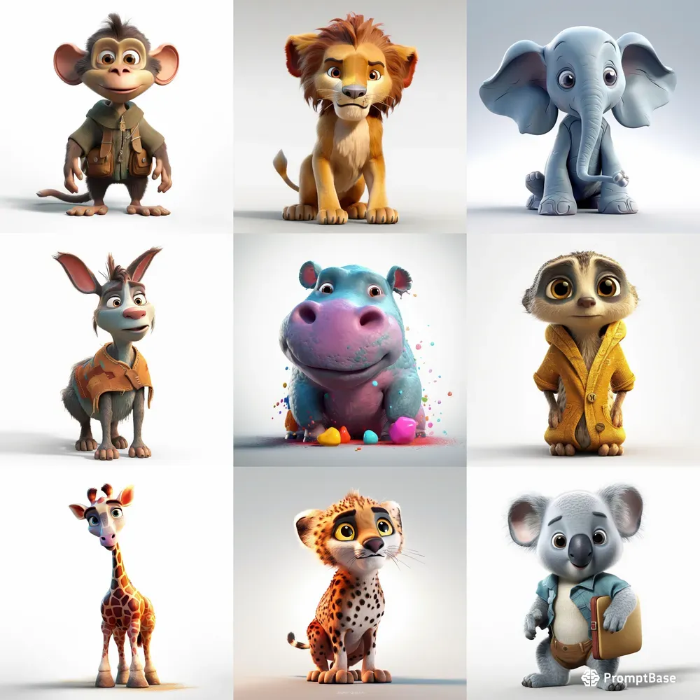 3D Animal Design Midjourney Prompt | PromptBase