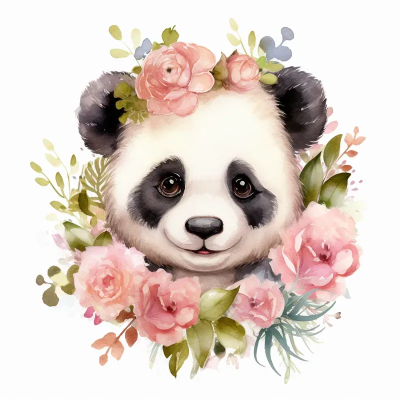 Cute Baby Animals Watercolor Cliparts Midjourney Prompt | PromptBase