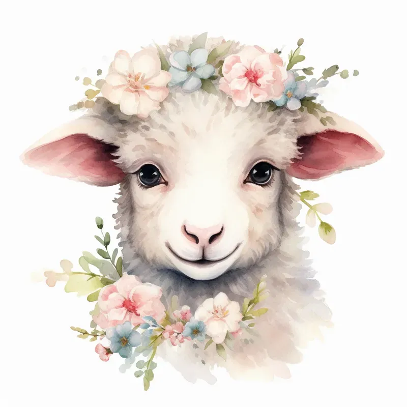 Cute Baby Animals Watercolor Cliparts Midjourney Prompt | PromptBase