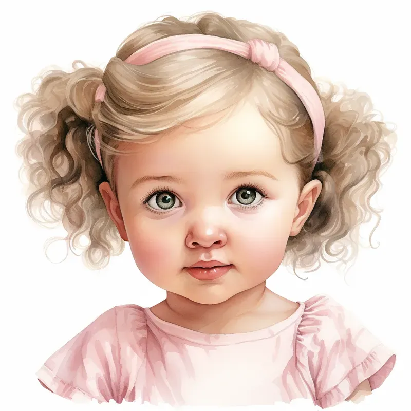 Baby Shower Watercolor Cliparts Drawings Midjourney Prompt | PromptBase