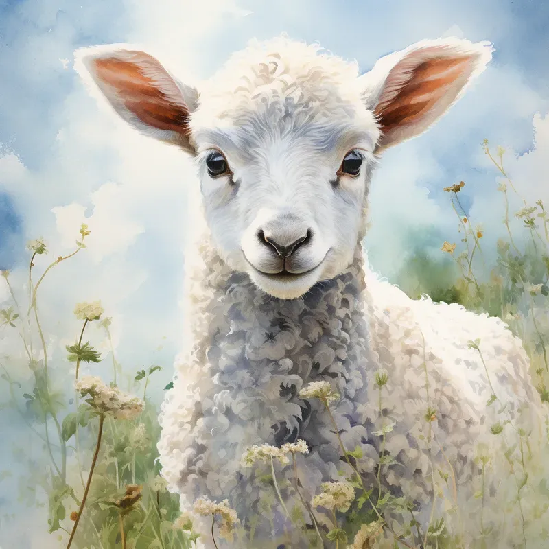 Storybook Animal Watercolor Portrait Art Midjourney Prompt | PromptBase