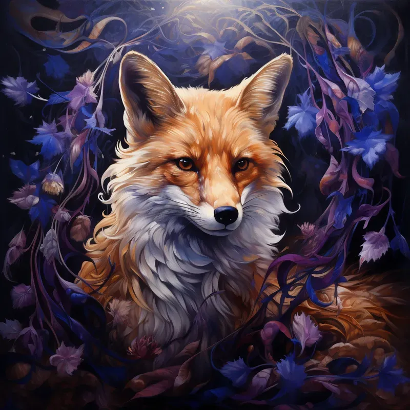 Mysterious Animal Portrait Fantasy Art Midjourney Prompt | PromptBase