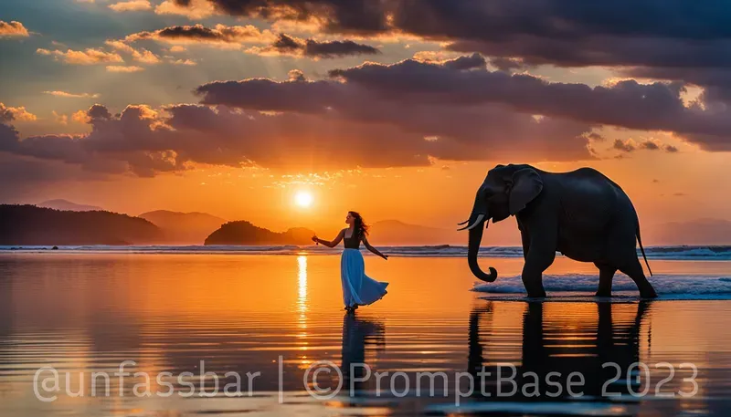 Golden Hour Photography Scenes At The Beach Stable Diffusion Prompt ...