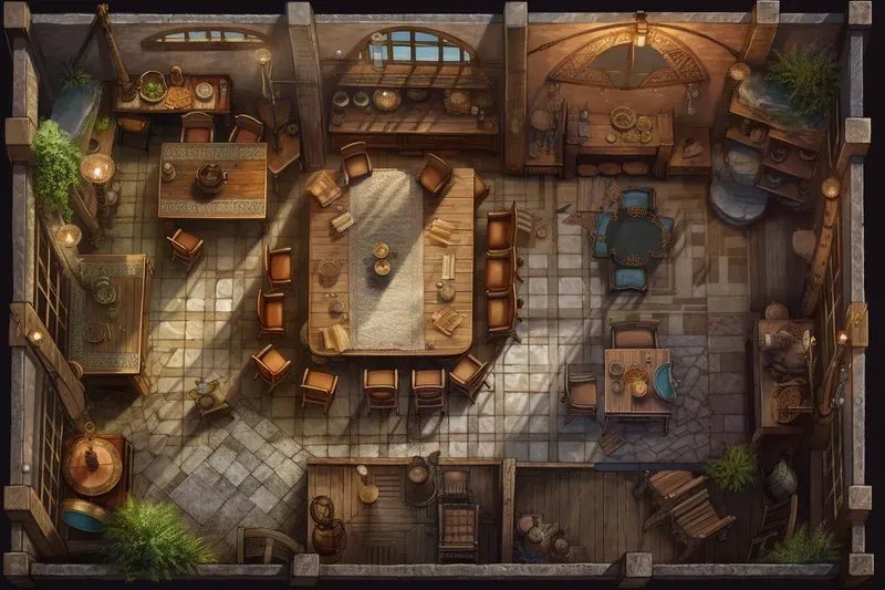 DnD Tavern Maps Midjourney Prompt PromptBase dnd-tavern-maps-midjourney-prompt-promptbase