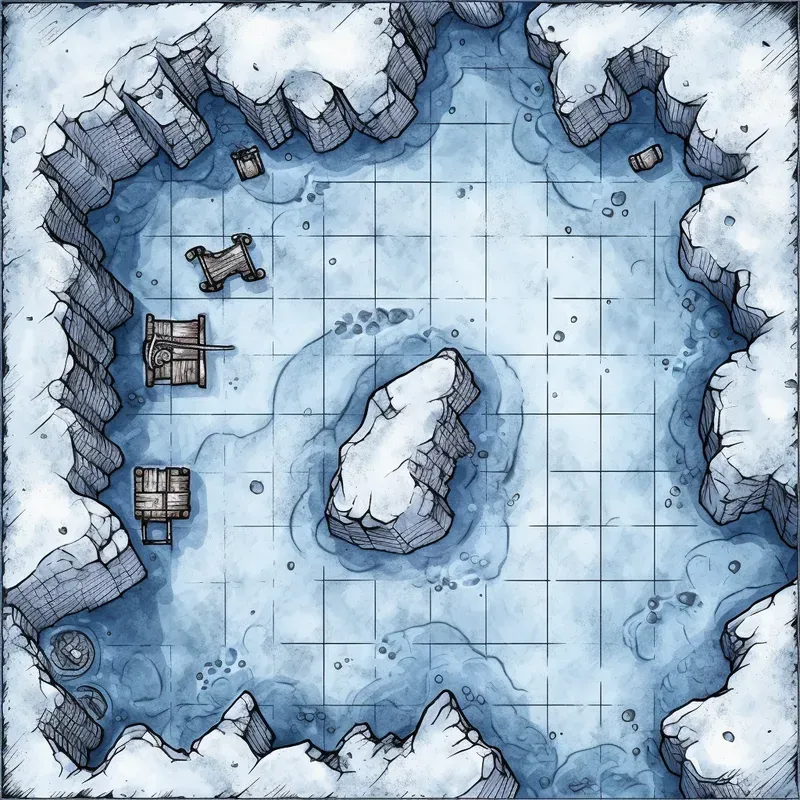 Modular Tabletop RPG Battle Maps Midjourney Prompt | PromptBase