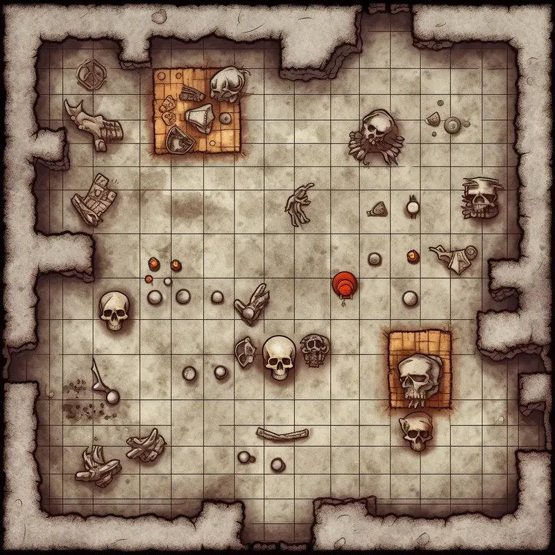 Modular Tabletop RPG Battle Maps Midjourney Prompt | PromptBase