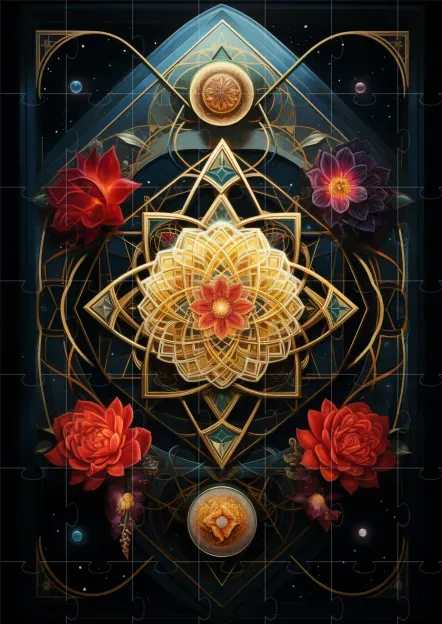 Sacred Geometry Playing Cards Midjourney Prompt Promptbase