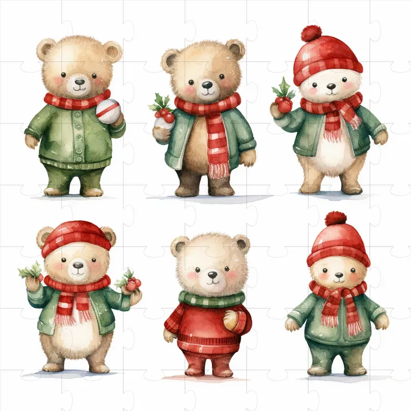 Christmas Animal Clipart Sets Midjourney Prompt | PromptBase