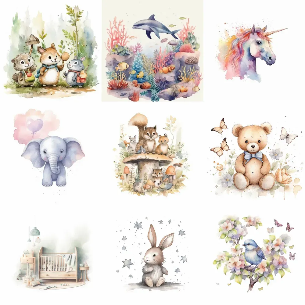 Baby Watercolor Illustrations Midjourney Prompt | PromptBase