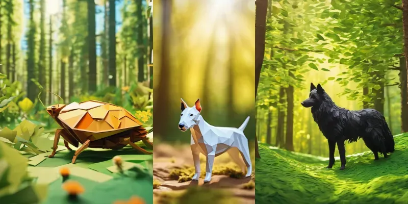 Jungle Animal Paperarts Stable Diffusion Prompt | PromptBase