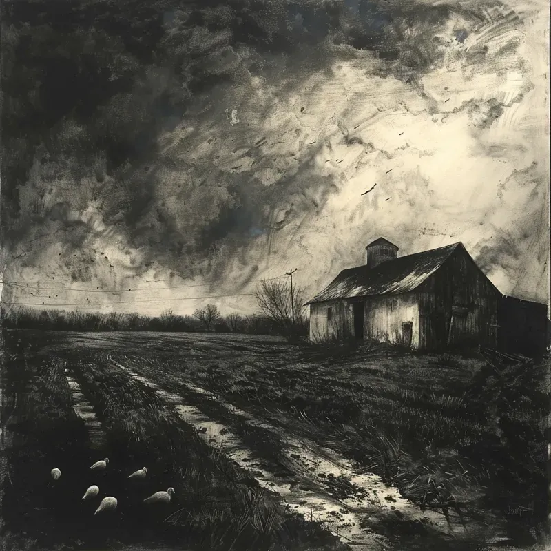 Charcoal Dramatic Drawings Midjourney Prompt | PromptBase