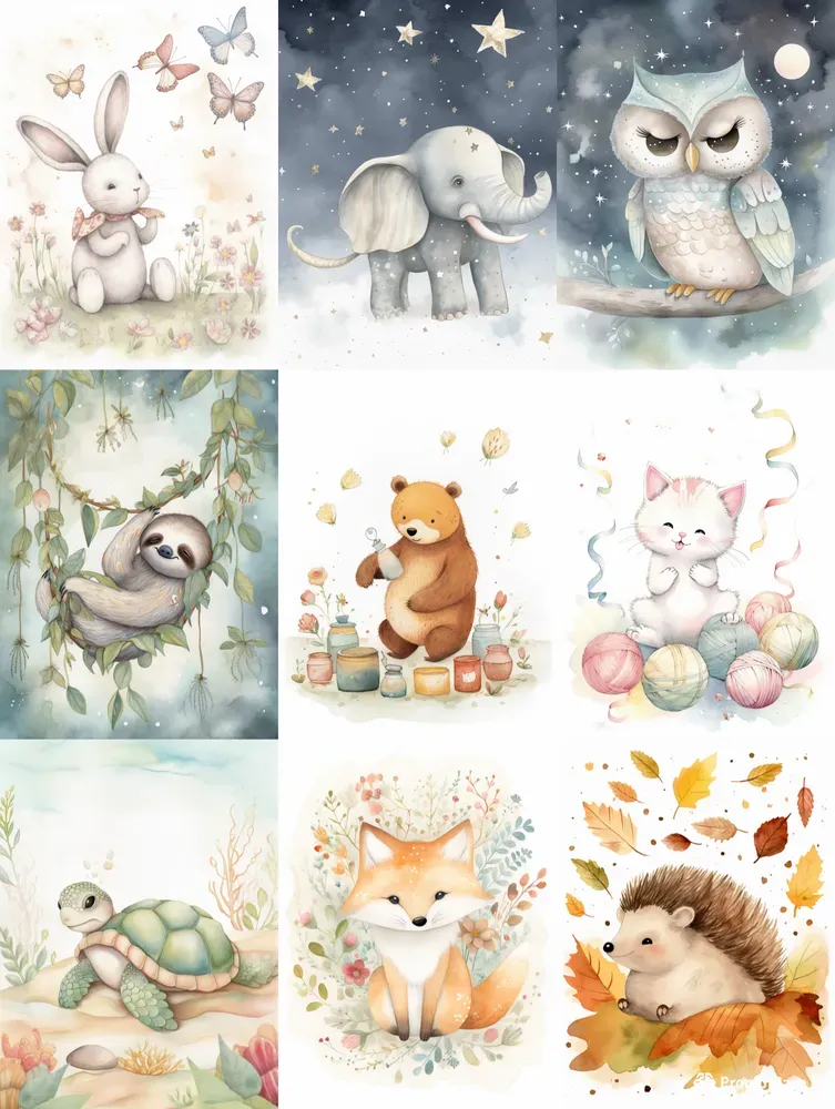 Charming Nursery Art Midjourney Prompt | PromptBase