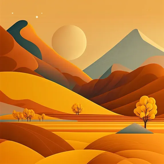 Vector Landscapes Midjourney Prompt | PromptBase