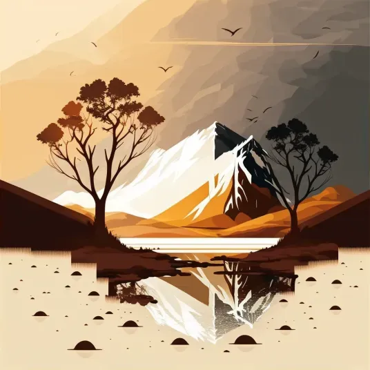 Vector Landscapes Midjourney Prompt | PromptBase