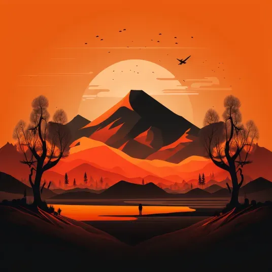 Vector Landscapes Midjourney Prompt | PromptBase