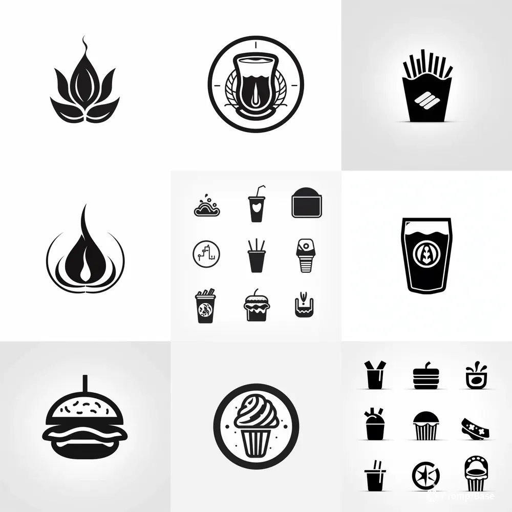 Minimalist Iconic Logos Midjourney Prompt | PromptBase