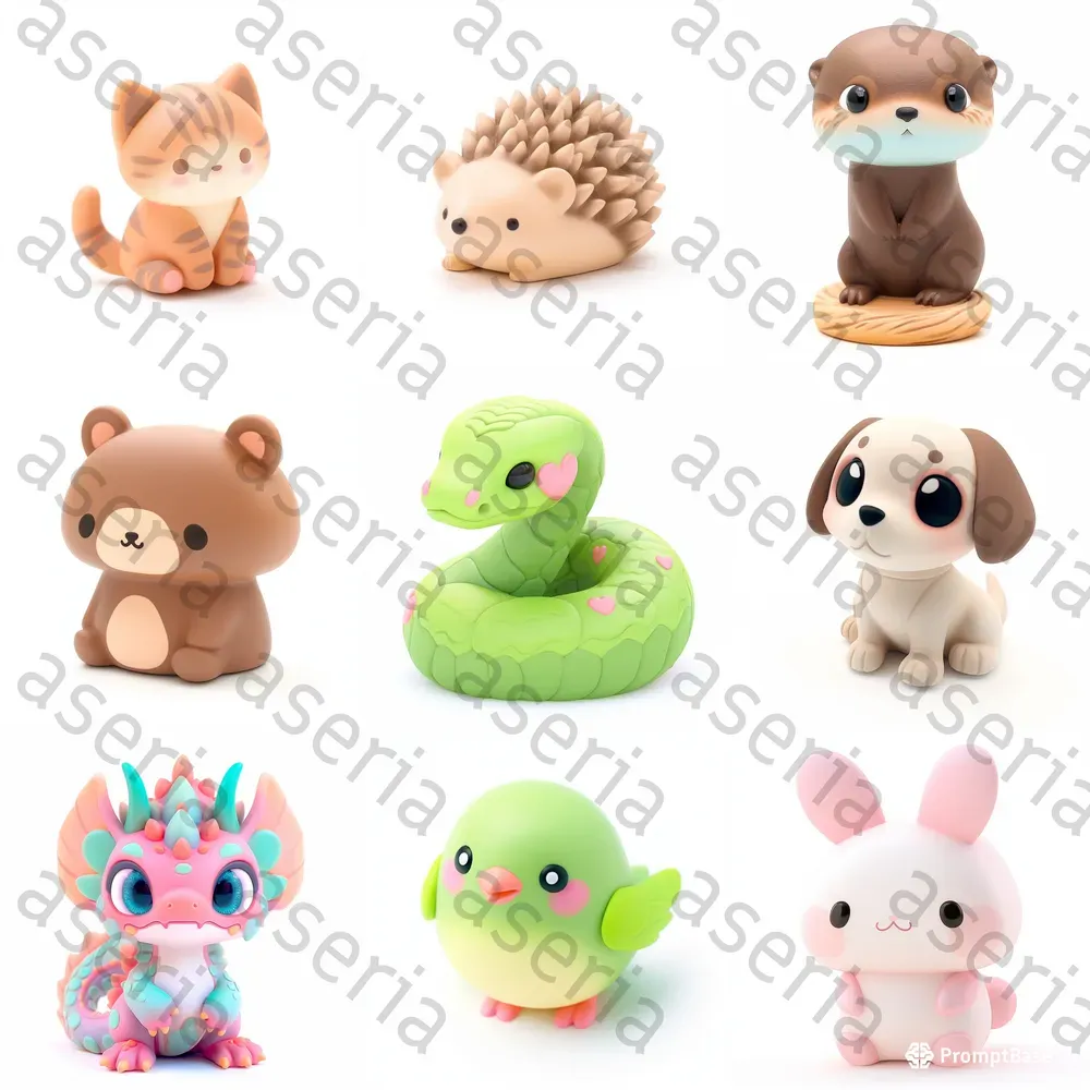 Kawaii And Cute Figurines Midjourney Prompt PromptBase