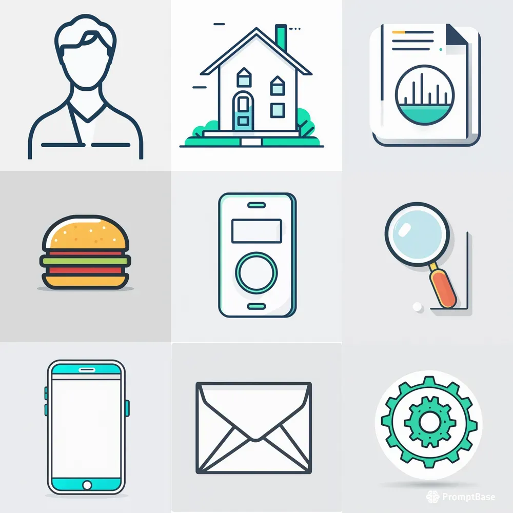 Simple Colorful Icons Stable Diffusion Prompt | PromptBase