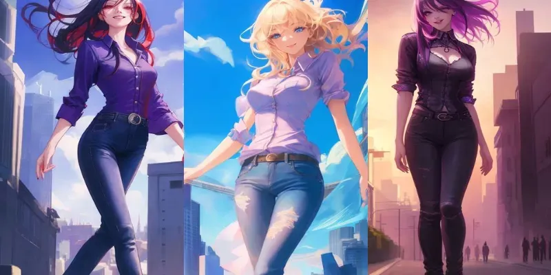 Realistic 2025 anime girl