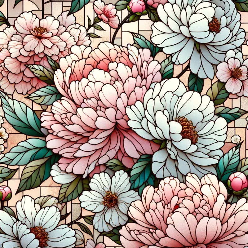 Seamless Repeating Mosaic Floral Pattern DALL·E Prompt | PromptBase