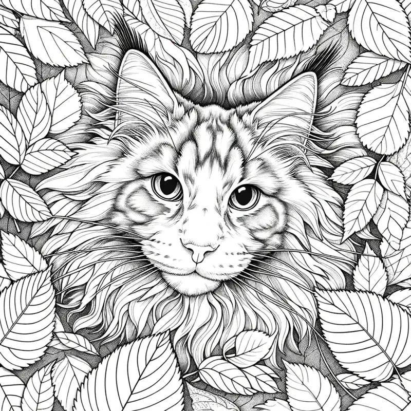 Catthemed Coloring Pages DALL·E Prompt PromptBase
