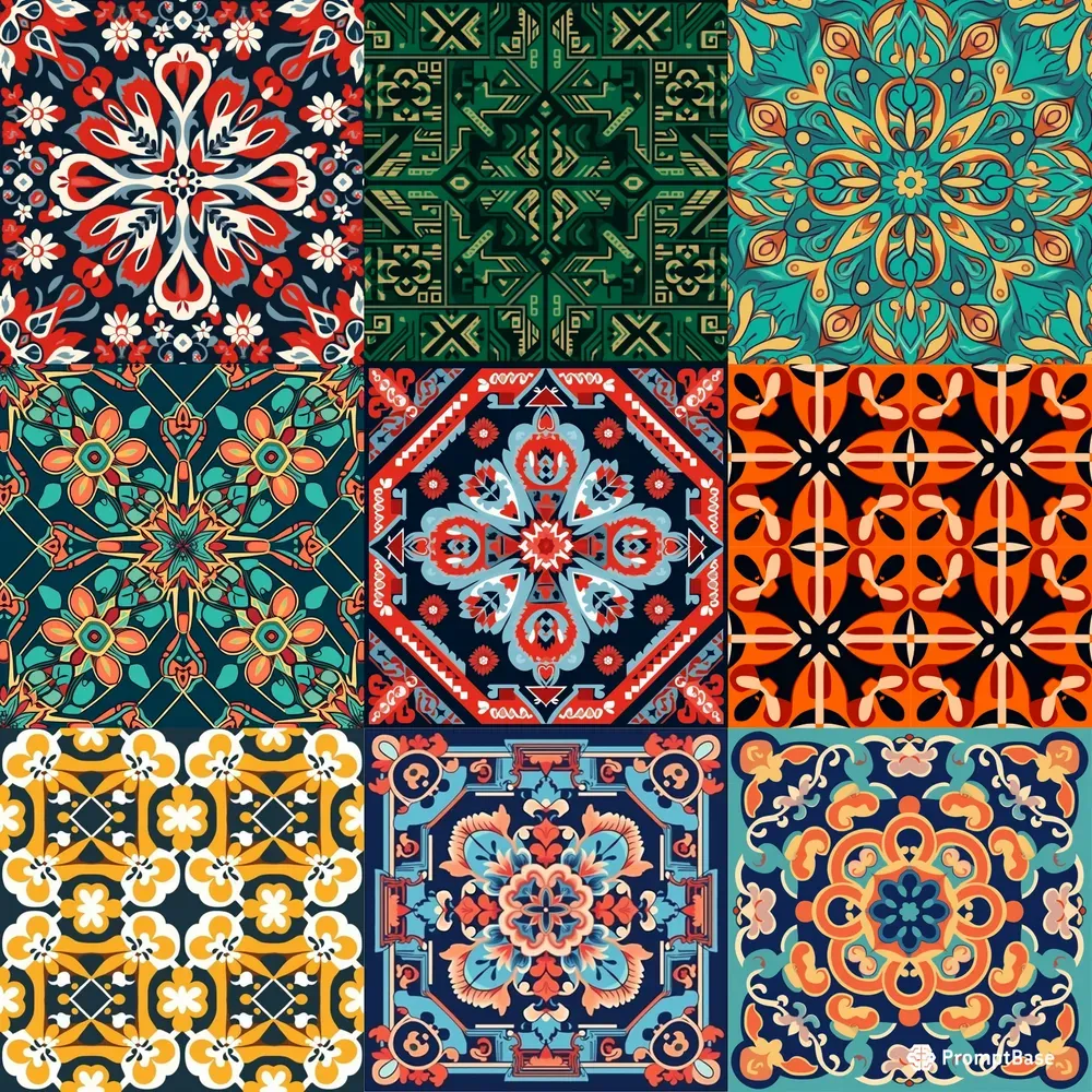 Traditional Patterns Midjourney Prompt | PromptBase