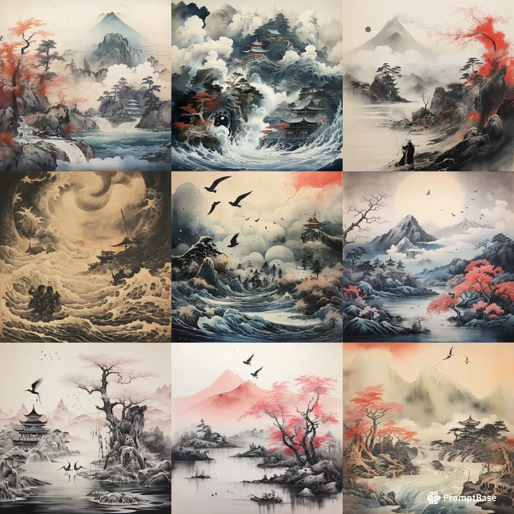 Ancient Chinese Drawings Midjourney Prompt PromptBase