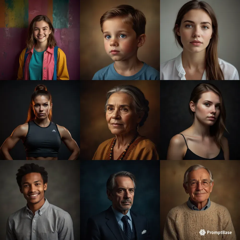 Stunning Realistic Studio Portraits Leonardo Ai Prompt | PromptBase
