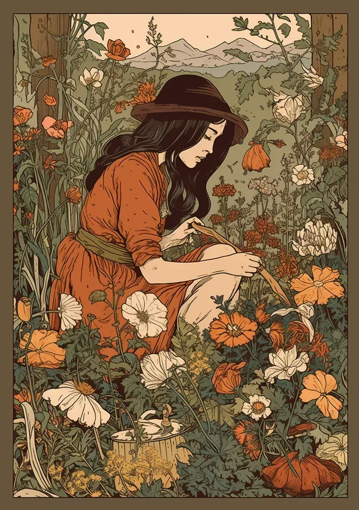 Readytoprint Cottagecore Posters Midjourney Prompt | PromptBase