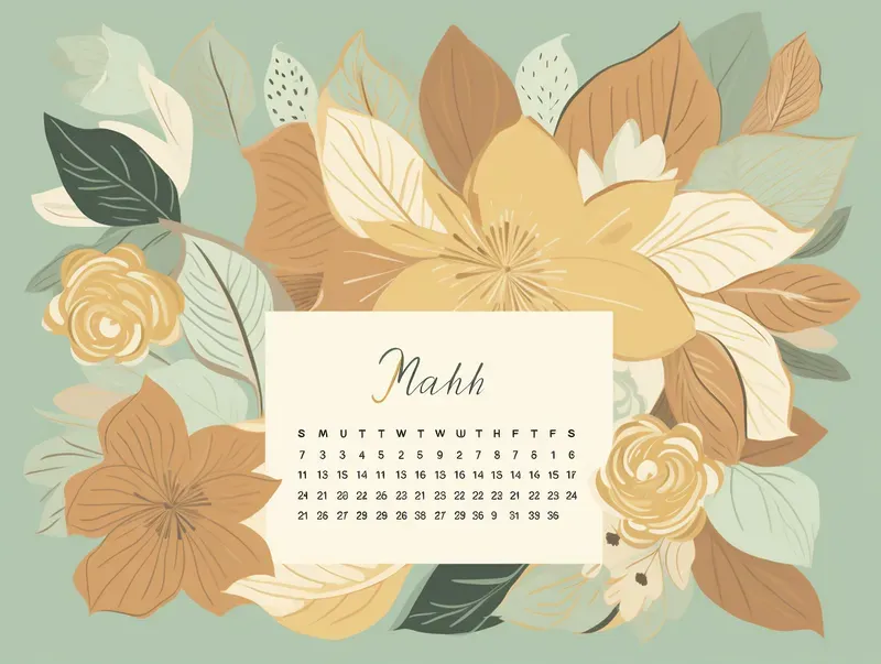 Printable Calendar Mockups Midjourney Prompt | PromptBase