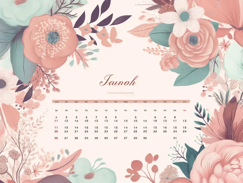 Printable Calendar Mockups Midjourney Prompt | PromptBase