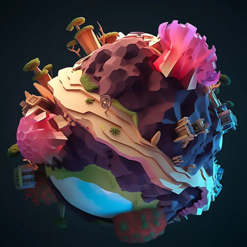 Low Poly Planets Midjourney Prompt | PromptBase