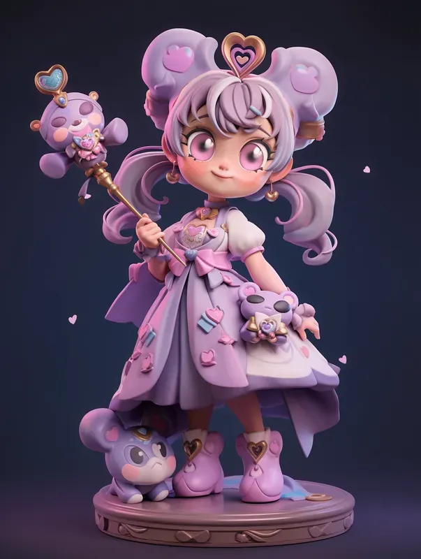 3D Chibi Characters Midjourney Prompt | PromptBase