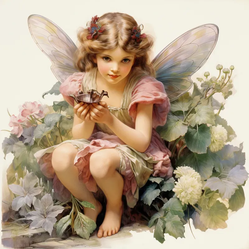 Vintage Fairy Illustrations Midjourney Prompt | PromptBase