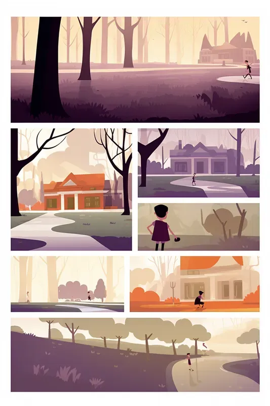 Modern Century Style Comic Book Pages Midjourney Prompt | PromptBase