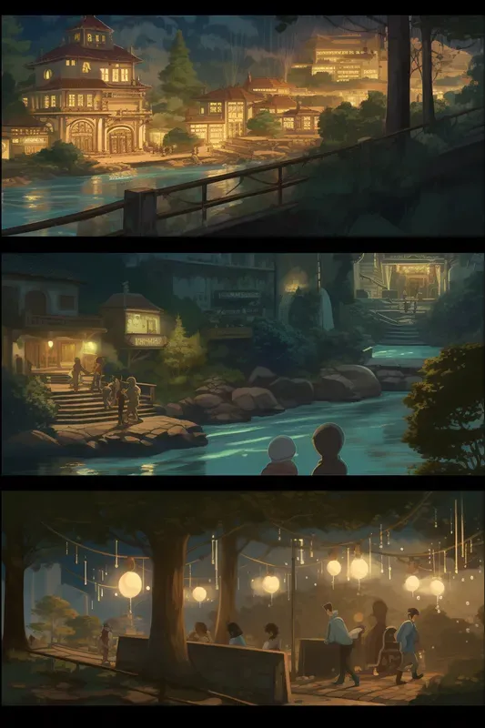 Cozy Scenic Comic Book Pages Midjourney Prompt | PromptBase
