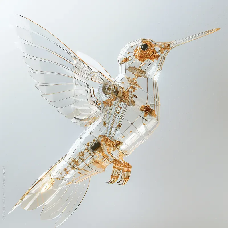 Glass Encased Mechanical Living Things Midjourney Prompt | PromptBase