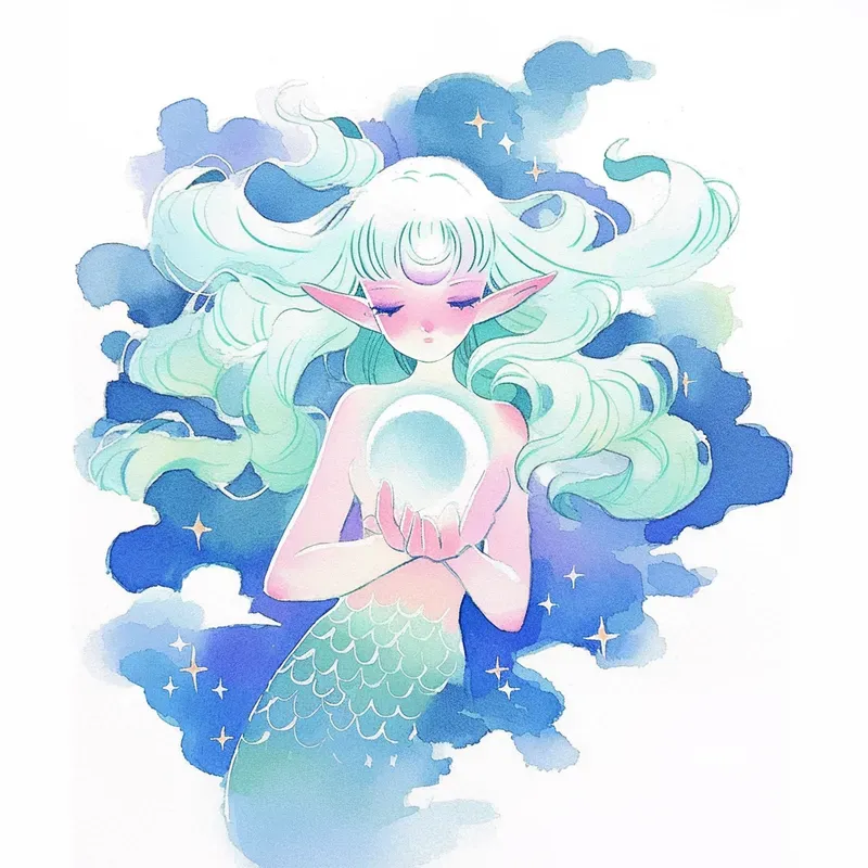 Dreamy Watercolor Anime Collections Midjourney Prompt | PromptBase